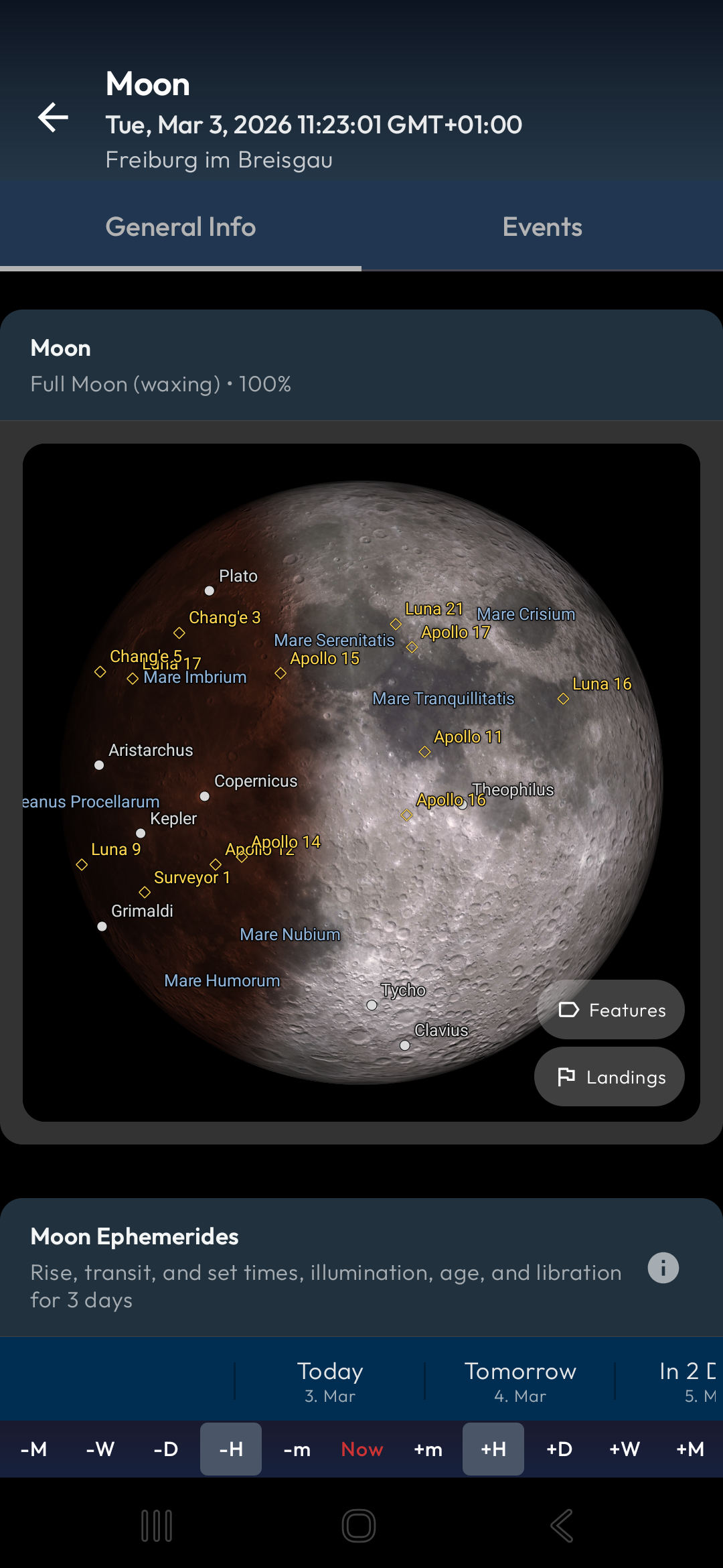 Selenographic Feature Map